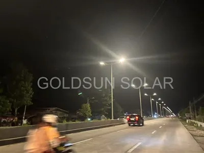 شمسی توانائی سے اسٹریٹ لائٹ کوالٹی پیمائش۔